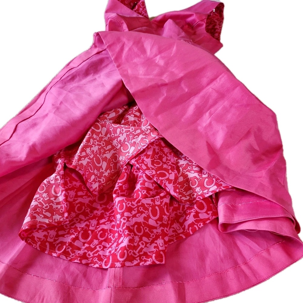 vineyard vines kentucky derby dress Pink Silk Blend Fit & Flare Sz XS Bust 32 - Picture 11 of 13